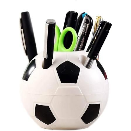 Multifunksjonell pennholder i kreativ fotball-stil