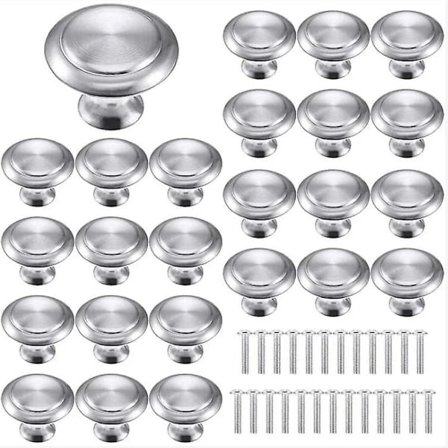 25 st möbelhandtag för, lådknoppar, runda dörrknoppar, runda handtag, applicera på skåp kök, barnrum