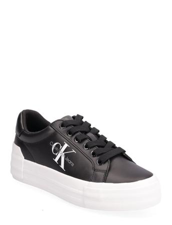 Vulc Flatform Bold Lth Lave Sneakers Svart Calvin Klein