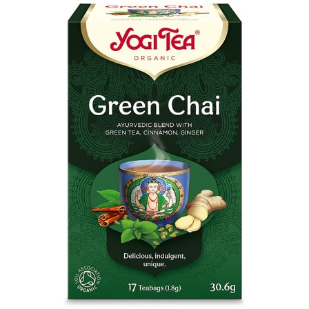 Yogi Yogi Tea Green Chai Ø 17 breve, Helse & Madvarer, Te, Grøn Te