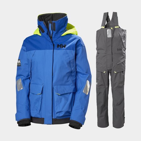 Traje de navegación Helly Hansen Pier 3.0 Coastal + Skagen Offshore, Ultra Blue + Ebony, mujer, X-Large
