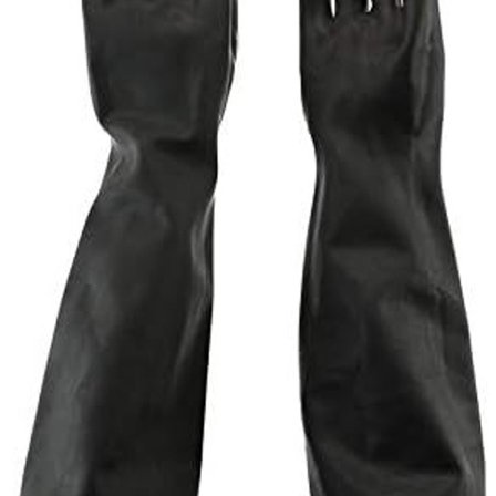 55cm Vanntett Gummihansker Beskyttende Hansker Kjemikalier Lang Syre/ KLB