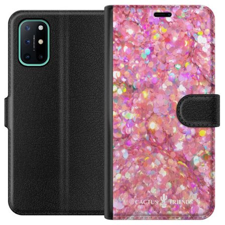 Kompatibelt Lommeboketui til OnePlus OnePlus 8T Cactus and Friends – PinkGlitter
