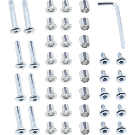 46 st Inline Skate Ersättning Axel Rullskridskor Ersättning Tillbehör Aluminiumlegering Skate Hjul Set Inkluderar Axel & Axlar Scr