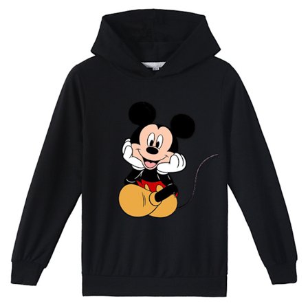 Barn Mickey Cosplay Hoodie Jacka Kostymer Halloween