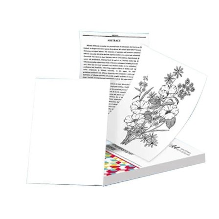 200 ark A4 termisk papir for M08F-skriver, hurtigtørkende kontinuerlig termisk papir for dokumenter og studienotater