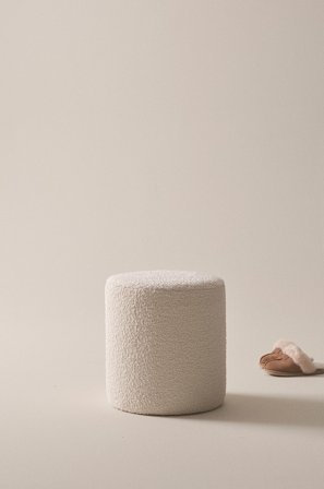 Jotex - Sittepuff Ø 40 Cm Naturhvit - LEIDEN - Kjøp Sittepuffer hos Jotex