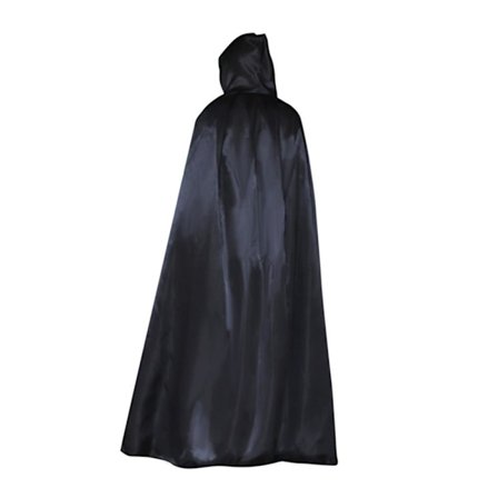 Barn Halloween Kapuschong Poncho Jul Cosplay Kostym - Svart