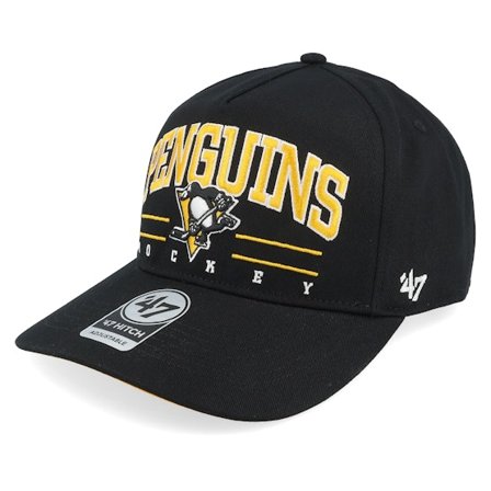 47 Brand - NHL Zwart adjustable Cap - Pittsburgh Penguins Roscoe 47 Hitch Cap Black A-frame Adjustable @ Hatstore
