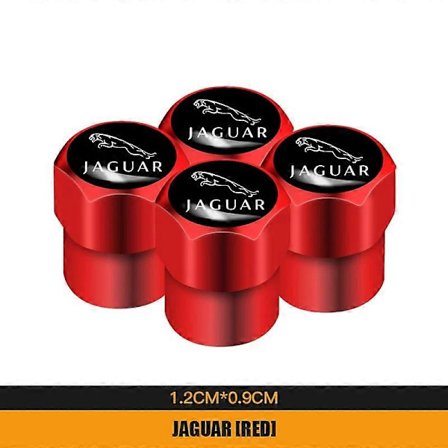 4 kpl 3D Metalliset Auton Rengasventtiilin Suojukset Vedenpitävä Pölysuoja Jaguar XEL F-TYPE XFL F-PACE E-PACE I-PACE XF Pyörätarvikkeet - 