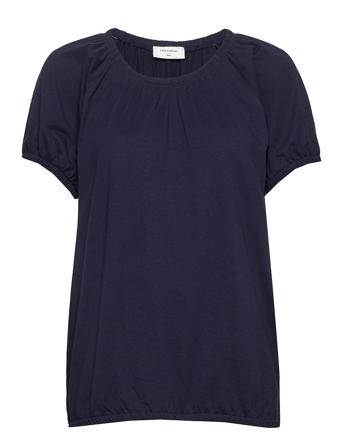 Fqbetina-O-Ss-Solid Blouses Short-sleeved Sininen FREE/QUENT