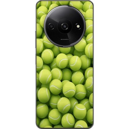 Kompatibelt Mobildeksel til Xiaomi Xiaomi Redmi A3 Mønster av grønne tennisballer i høy detalj, sporty motiv med repetisjonstekstur og sterke farge