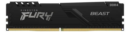 Kingston FURY Beast - DDR4 - modul - 32 GB - DIMM 288-pin - 3600 MHz / PC4-28800 - ikke-bufret