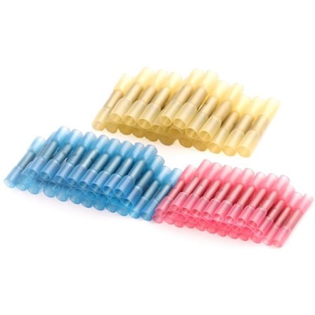 100 st Vattentäta Isolerade Kabelskor Krympkopplingar