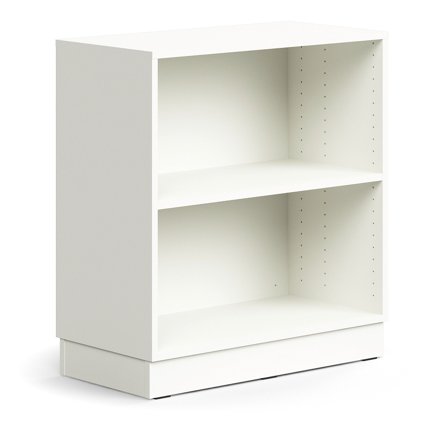 Bücherregal QBUS, 873x800x400 mm, weiß