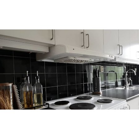 Kakeldekor 12-pakning Svart, blank, 15x15 cm