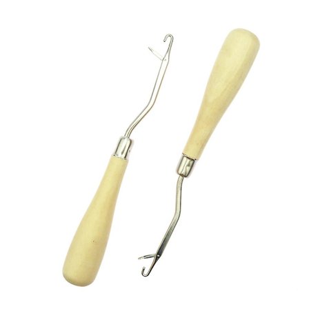 2 stk. hæklenål til hækling af låse