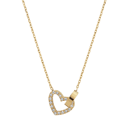 Edblad Eternal Heart Necklace Gold Smycken & klockor Dam Guld ONESIZE