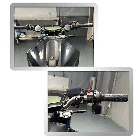 Motorsykkel Rammeløs Mini Bakspeil for Yamaha MT-07 MT-09 Tracer XSR700 XSR900 Modifisert Bred An