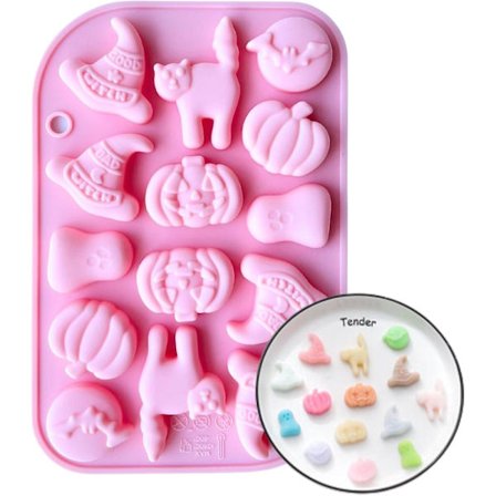 Former Silikon 16 Hulrom Påskeegg Kaninformer Non-stick kompatibel med Voksformer kompatibel med barn Påskefest DIY Sjokolade