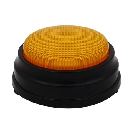 Opptakbare knapper for katter og hunder Kommunikasjonsknapp for katter og hunder Gul