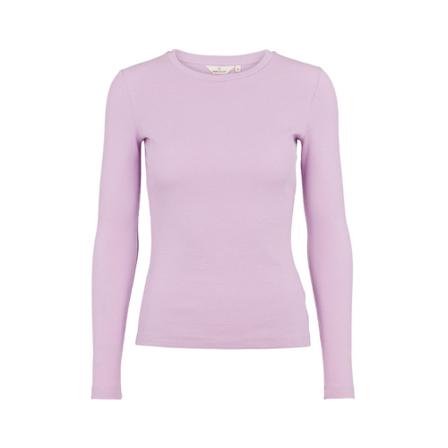 Basic Apparel Ludmilla Long Bluse Lilla, Dame