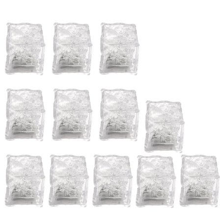 Pakke med 12) glødende LED-isbiter