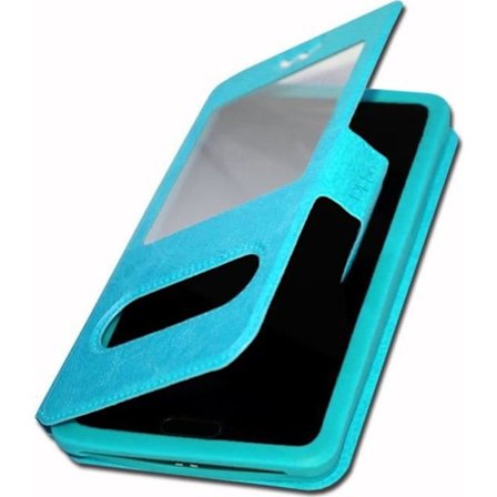 Coque - Blackview - BV6600E - Blå Turkos - Syntetiskt läder - Extra Slim med magnetisk stängning
