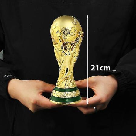 Verdensmesterskapets fotballtrofé Resin Replica Trophy Model Soccer Fan Souvenir Gave -wf 21CM