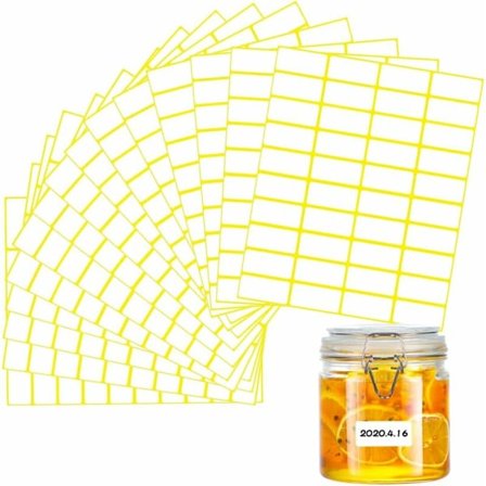 Självhäftande etiketter, 600 st 19 x 38 mm små självhäftande etiketter