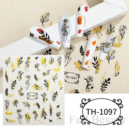 3 st nagelklistermärken