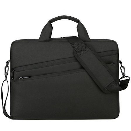 Laptopväska 15 15.6 16 Tum Portfölj PC-väska Surfplatta Dator Axelväska, Vattentätt Tyg, Lätt Robust för Affärer Casual eller Skola-FD-