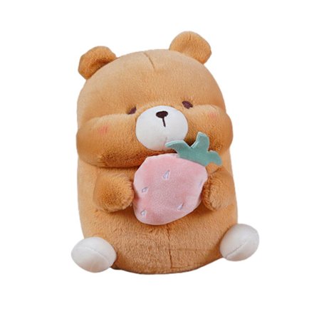 Søt plysj panda leketøy samleobjekt lett gul and leketøy for baby (bjørn)