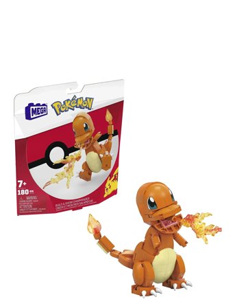 Mega | Pokémon Build & Show Charmander Toy Building Set, 4 Inches Tall, | ONE SIZE