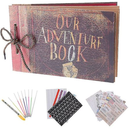 Selvklæbende fotoalbum Vores eventyrbog Magnetisk scrapbogalbum Diy-album til bryllupsdag Familie