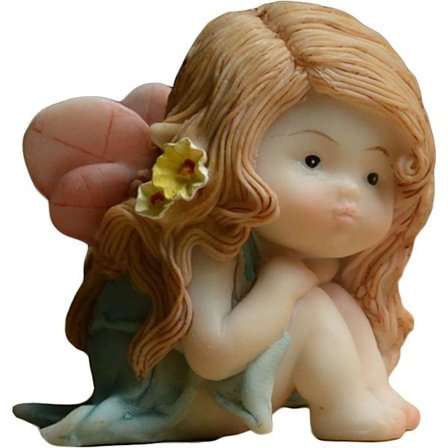 Miniatyr Fe Hage Figur - Drømmende Fe Statue