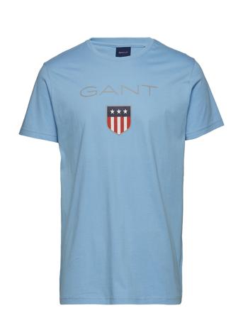 Shield Ss T-Shirt T-shirts Short-sleeved Blå GANT