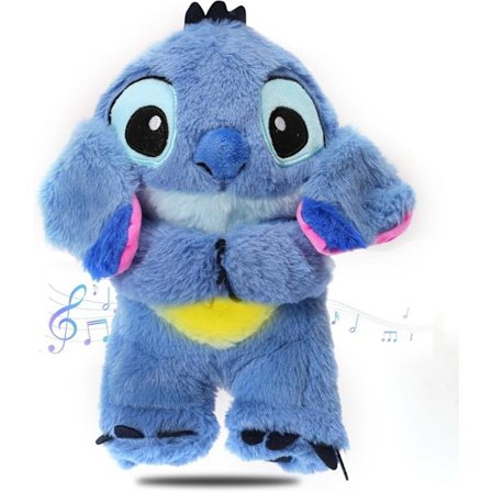 Beroligende Stitch plys, Stitch til angstlindring, rytmisk åndedrætsbevægelse til sovende børn og voksne (kk)