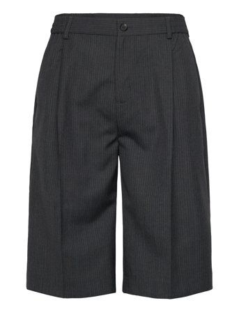 Rue de Tokyo Poll Wool Pinstripe - Black - S