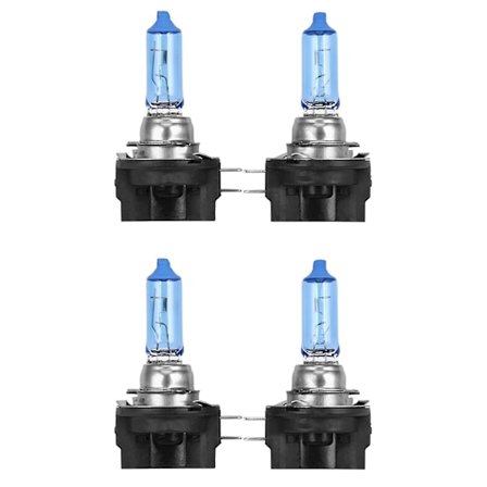 4x H11b 55w Auton Halogeenivalaisin Päävalopolttimo Lamppu Valkoinen 6000k Dc12v
