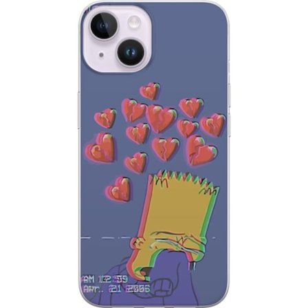 Kompatibel Mobilcover til Apple iPhone 15 Bart Simpson