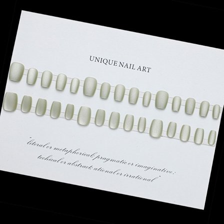 Eleganta mjölkgröna kattögon press-on naglar - 24-delars set