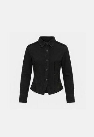 CAMILLA PIHL - Eloise Embellished Shirt - Black - 46