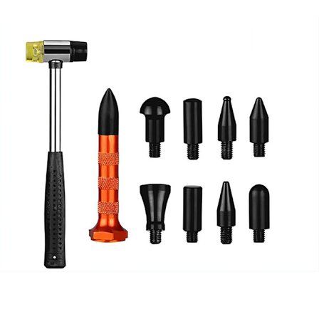 Dent Fix 10-delt sæt til lakfri buleudretning. Gummihammer, p