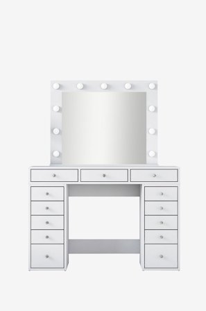 Hanah Home - Sminkebord Suna - Hvit - Skrivebord - Fra Homeroom