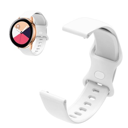 22 mm universal sportklockarmband i silikon - Vit