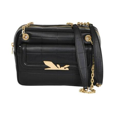 Patrizia Pepe, Shoulder Bags Zwart, Dames, Maat:ONE Size,leer