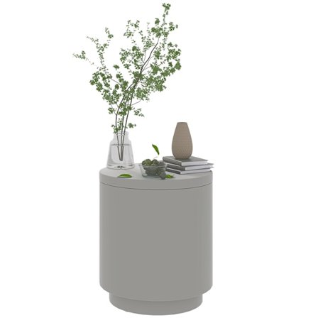 Rootz utomhus sidobord - kylare ishink - grå betong - håller drycker kylda - Ø37,5 x 43,5H cm