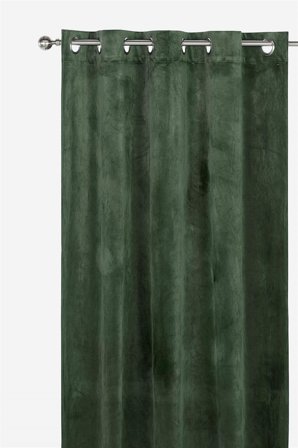 Cellbes of Sweden - Sammetslängder med öljetter 2-pack - grön - - 135 x 220 cm