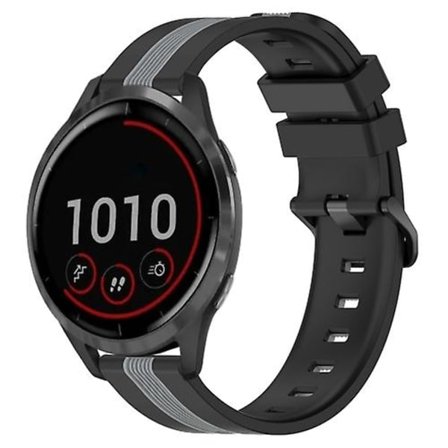 För Garmin Vivoactive 4 22mm vertikalt tvåfärgs watch
